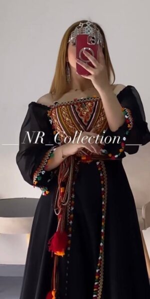 فستان قبائلي - اسود