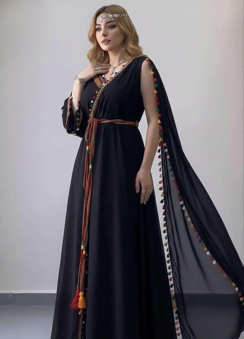 photo_2026-01-16_17-49-08 فستان قبائلي عصري - اسود