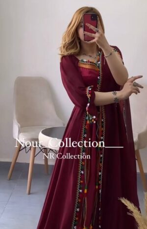 فستان قبائلي عصري - بورغاندي