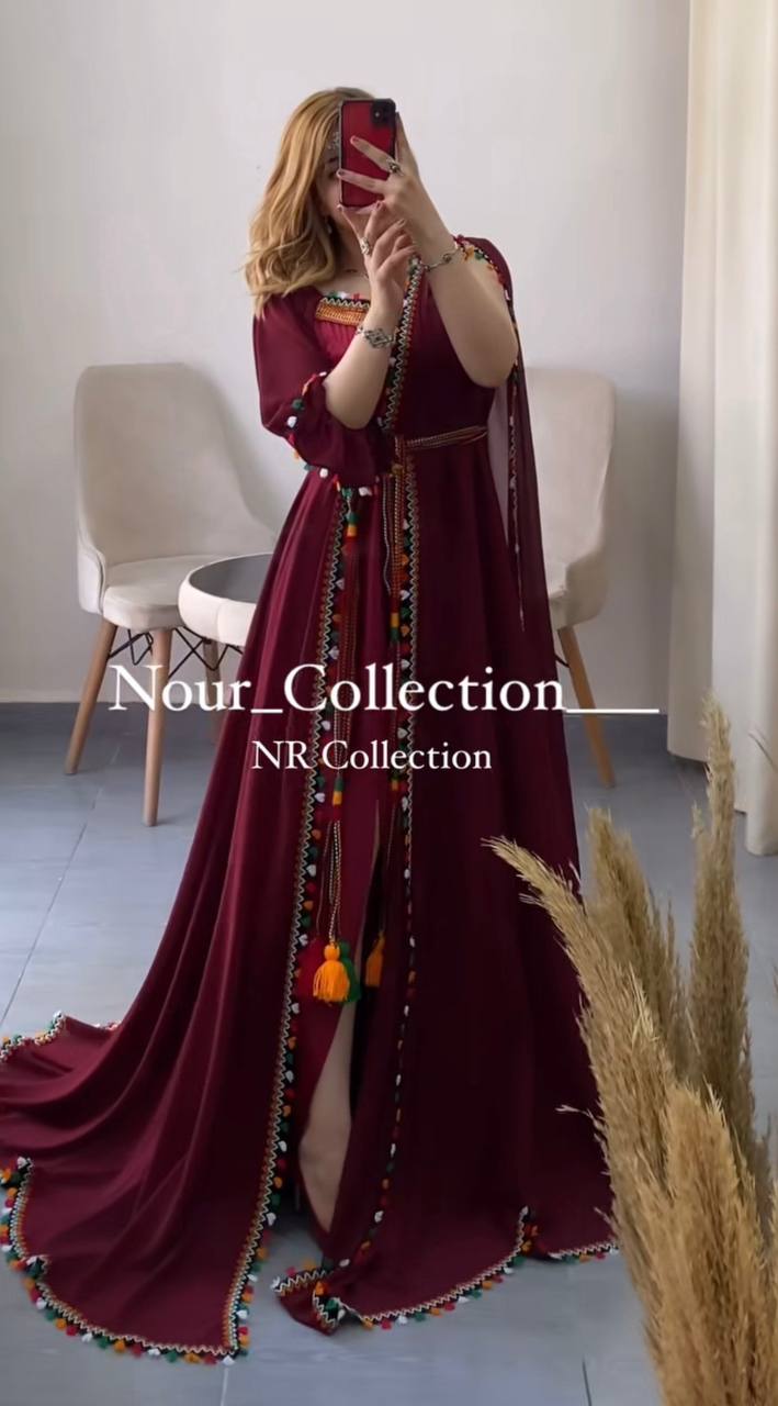 فستان قبائلي عصري - بورغاندي