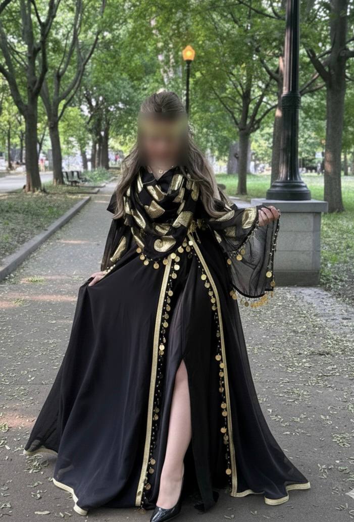 الملحفة الشاوية داميا - سوداء