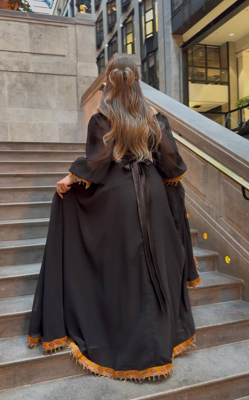 ملحفة قبائلية ماسيفا - سوداء