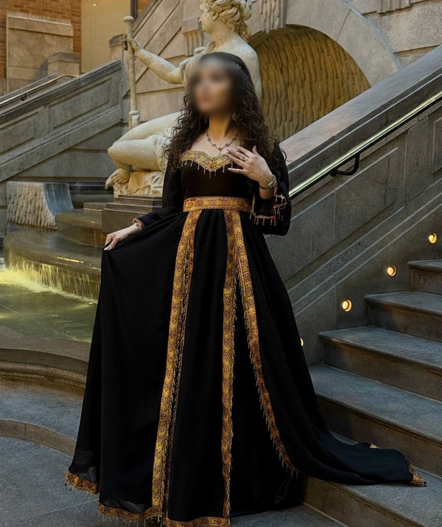 ملحفة قبائلية ماسيفا - سوداء